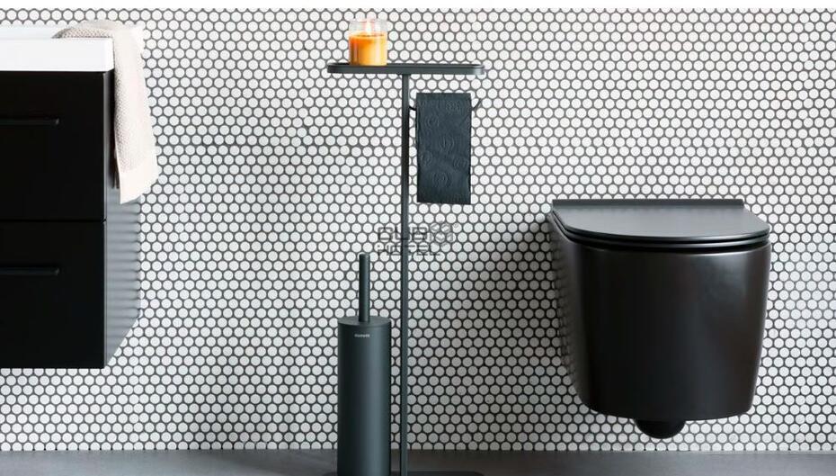 Roll Holder with Towel Holder and Shelf - MINDSET BRABANTIA